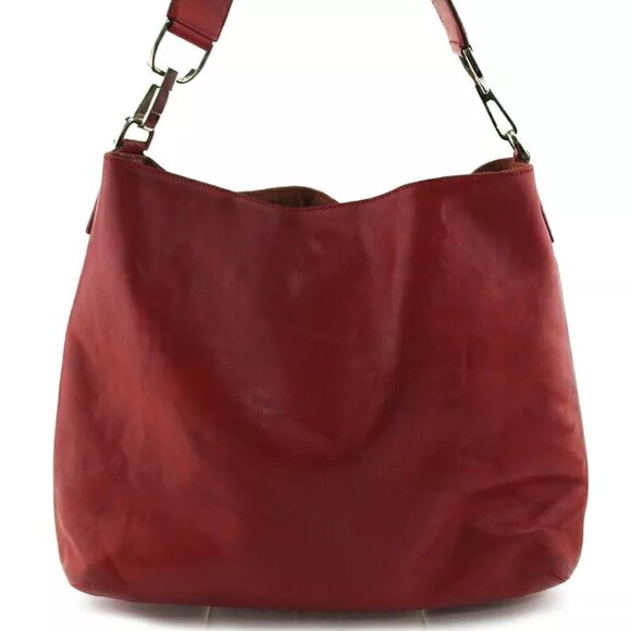 HIROFU shoulder bag H mark leather Authentic Used C4156 - Picture 3 of 9